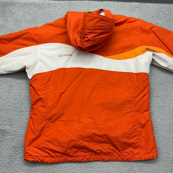 Columbia Sportswear XL5636 205 Womens Size XL Coat Orange/White Winter Jacket - Picture 7 of 12
